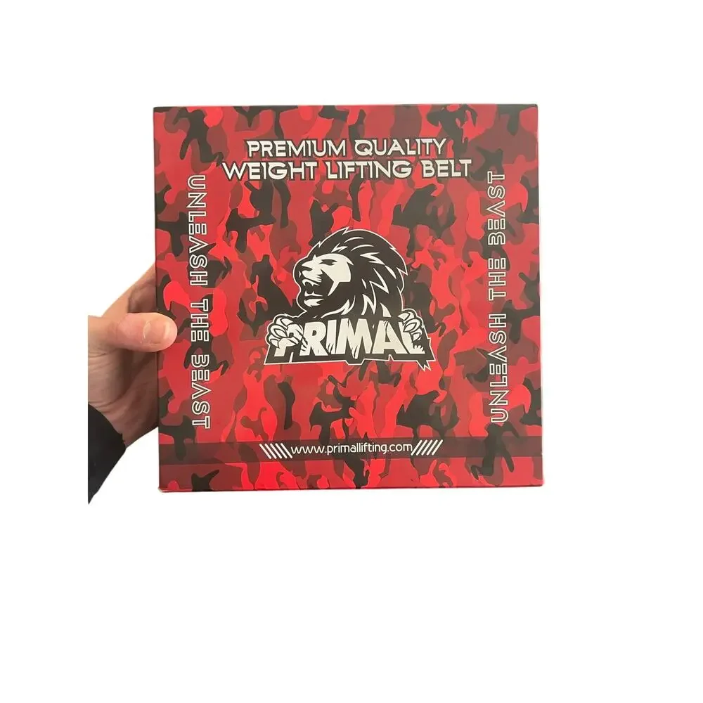 Primal Weightlifting Belt in Red Camo, size M, NIB!